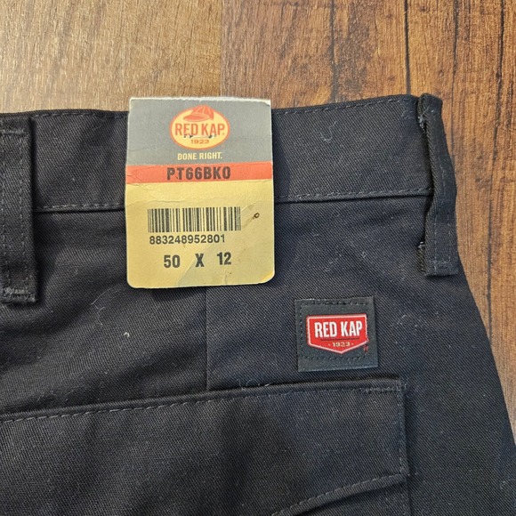 Red Kap Mens Black Cargo Work Shorts PT66BK0 Size 50 New With Tags Workwear - Picture 2 of 7